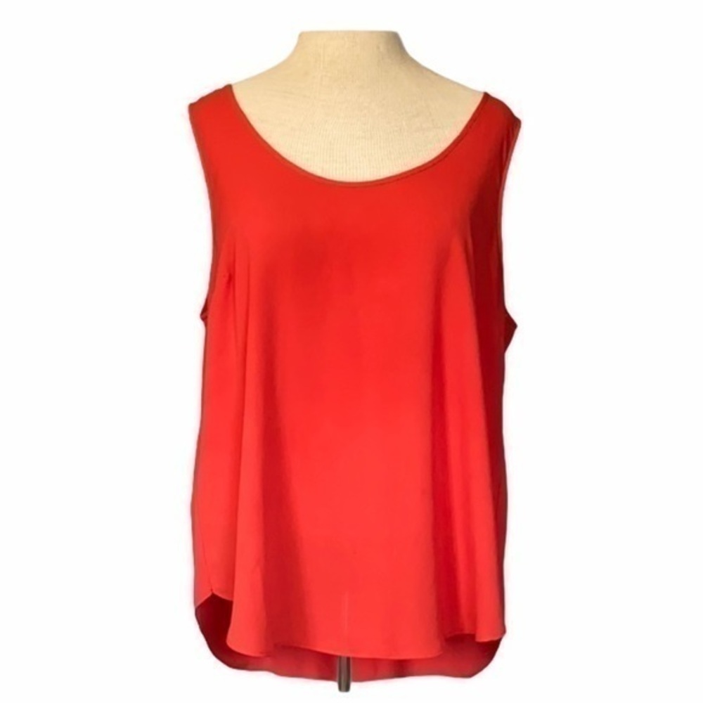 J.Crew sleeveless high-low top size 14,Orange